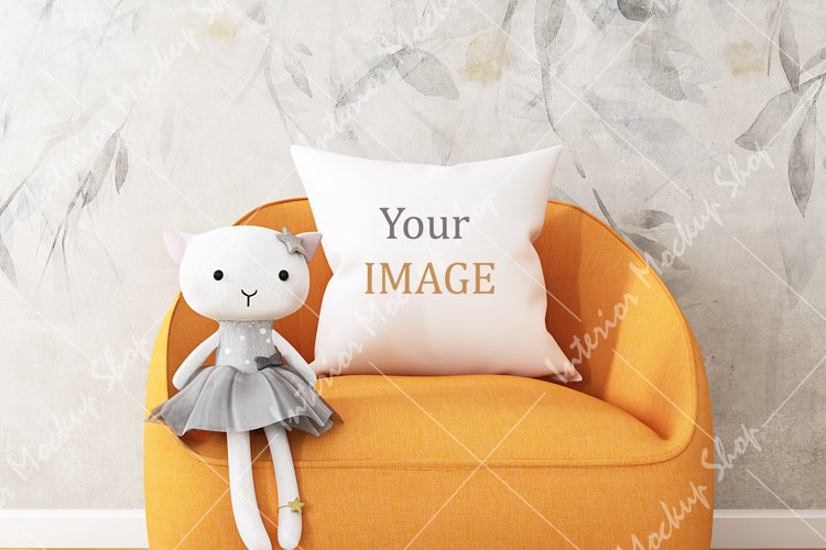 Mockup Pillow Kids \243 example image 1