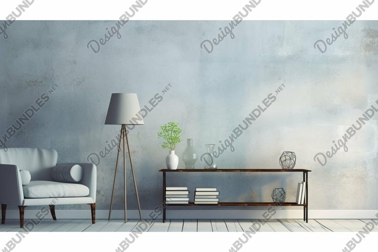 calming light blue wall paper example image 1