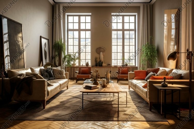 Interior of Italian Living Room 508 example image 1