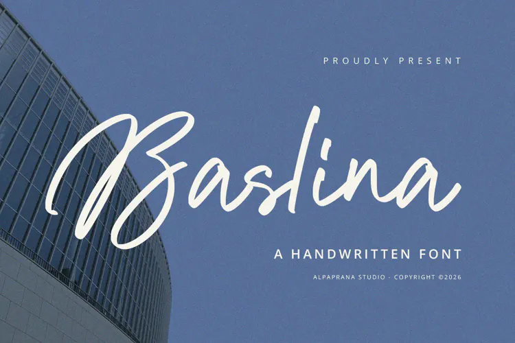 Baslina - Handwritten Font