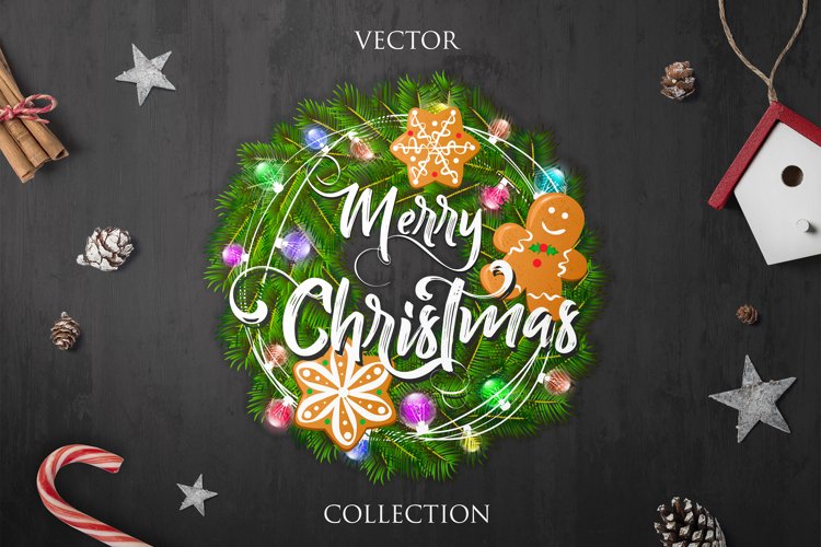 Merry Christmas - Vector Collection example image 1