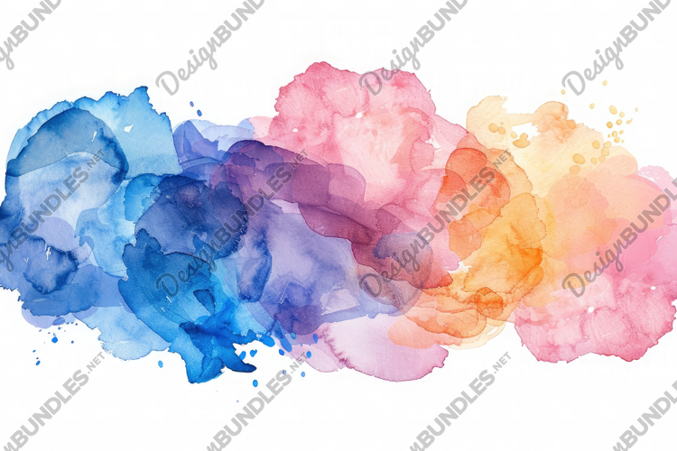 Watercolor Ink Splash Background Wallpaper
