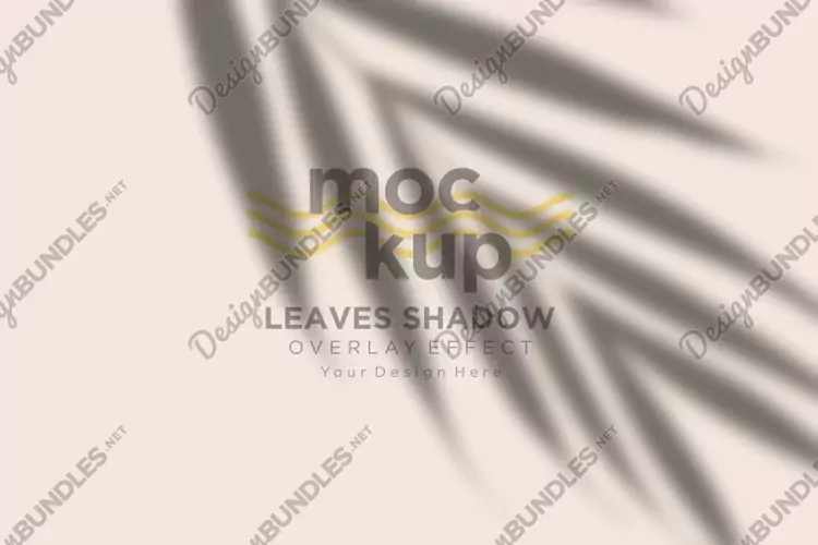 Leaves Shadow Overlay Effect Mockup