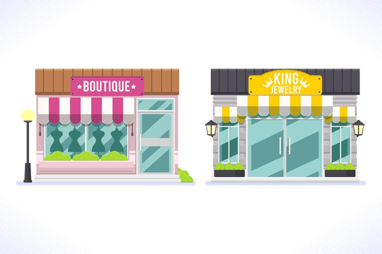 Store Facades Set example image 1