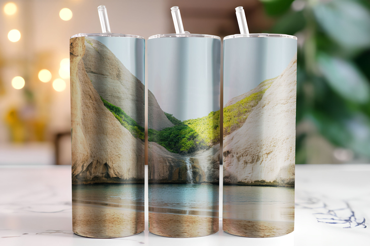 Waterfall Tumbler Wrap | Sublimation | Tumblers