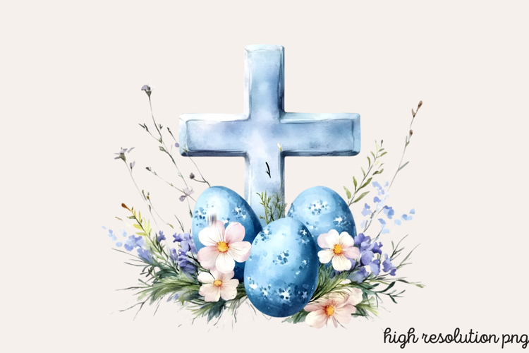 Easter Cross Clipart Image 7