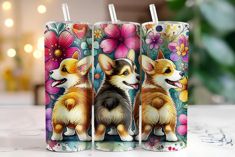 Dogs Tumbler Wrap | Sublimation | Tumblers