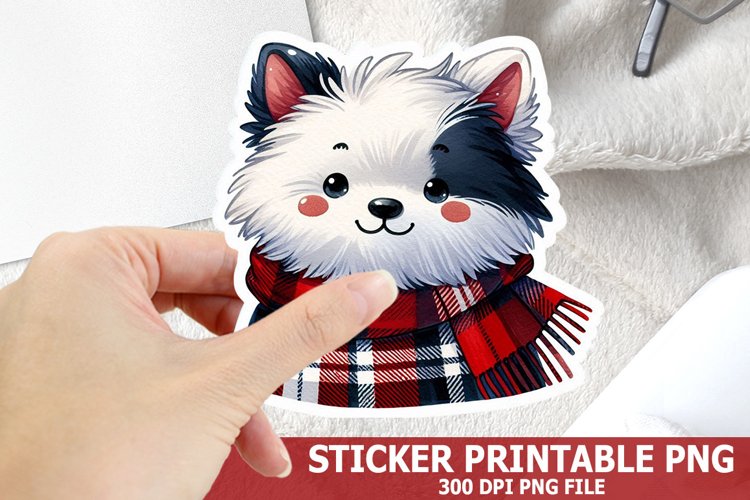 Christmas Dog Clipart Image 4