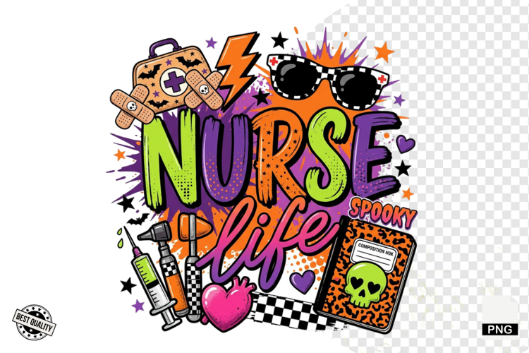 Halloween Nurse PNG Sublimation