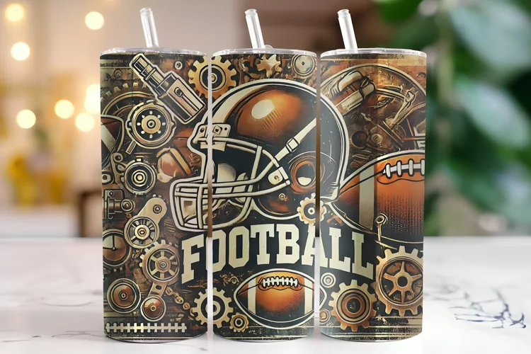 Football Tumbler Wrap | Sublimation | Tumblers