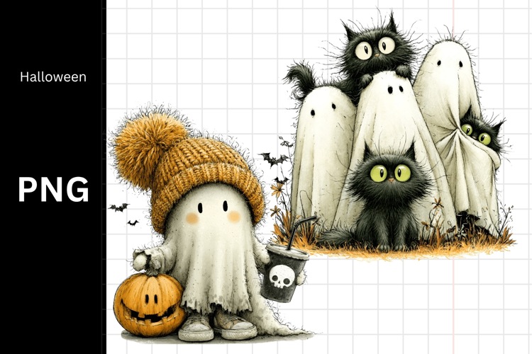 Halloween PNG, Ghost PNG, Fall PNG