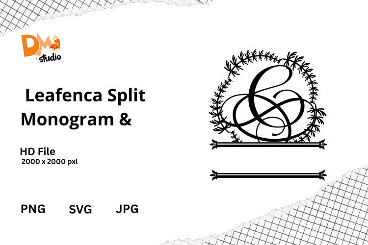 Floral Monogram Letter Svg Image 11