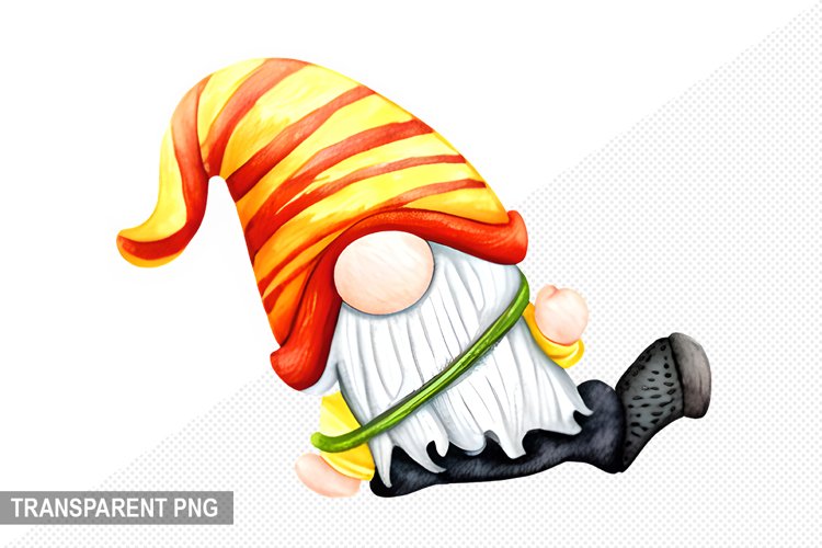 Halloween Gnome - Halloween Gnome Sublimation Design