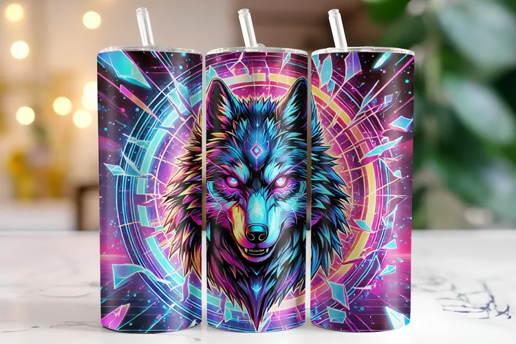 Wolf Tumbler Wrap | Sublimation | Tumblers