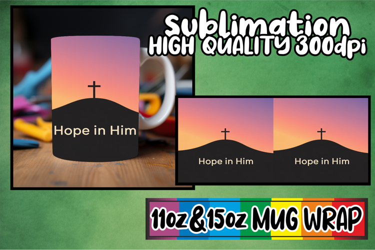 Everyday joy sublimation 11oz 15oz mug wrap, Christian Quotes