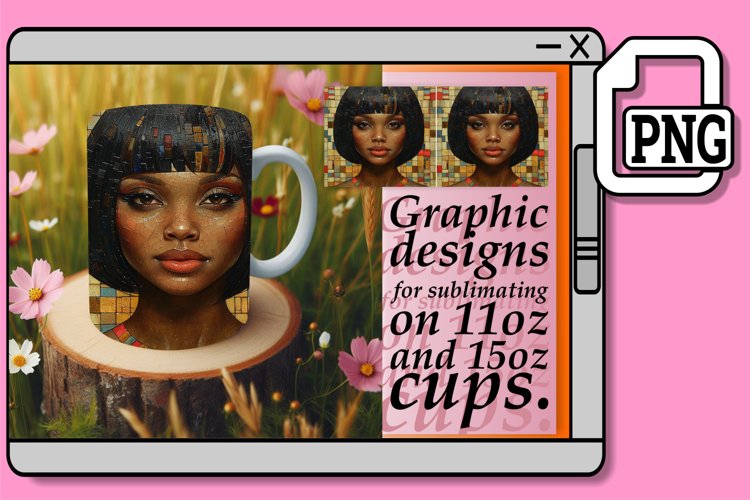 Melanin Marvels: Sublimation Mug Designs