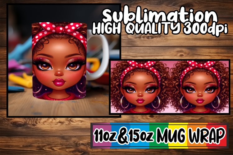 Vibrant adventures sublimation print wrap, Love Girl example image 1