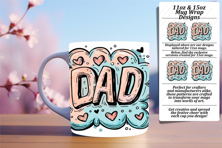 Loving Dad Mug Wrap - 11oz