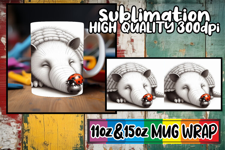 Timeless beauty 11oz 15oz sublimation wrap, Cute Animals example image 1