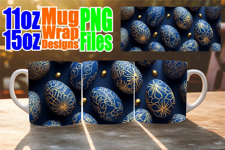 Easter Patterns for Sublimation Mugs