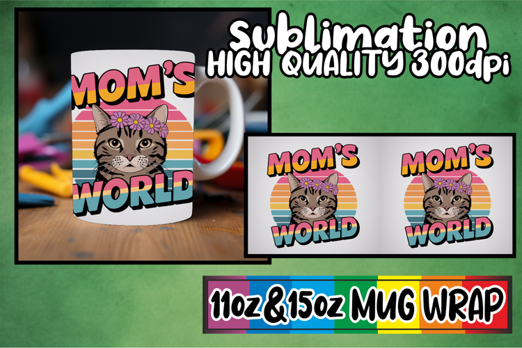 Happy memories 11oz 15oz mug wrap, Cat Lover