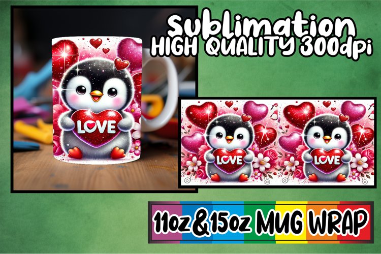 Sweet vibes 11oz 15oz sublimation wrap, Valentines