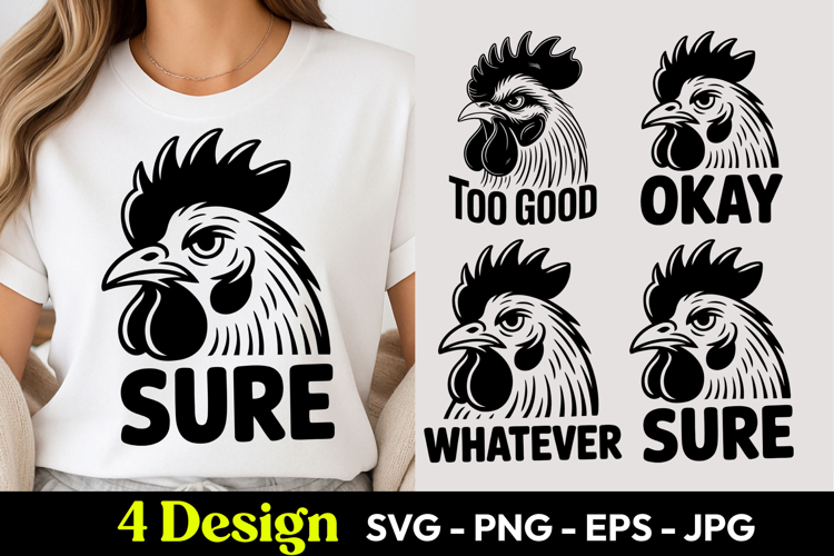 Rooster Sure Okay Mood SVG PNG