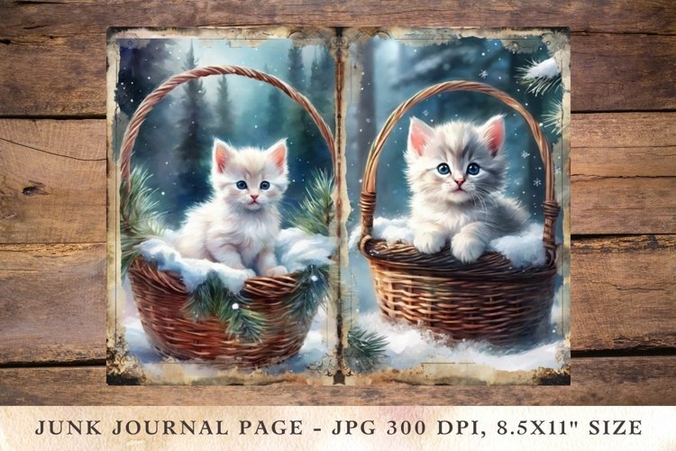 Printable Junk Journal Pages cat 13