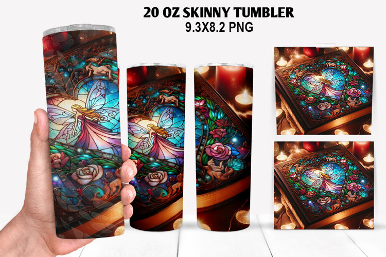 Valentine Skinny Tumbler 20oz Wrap Design, Valentine Tumbler