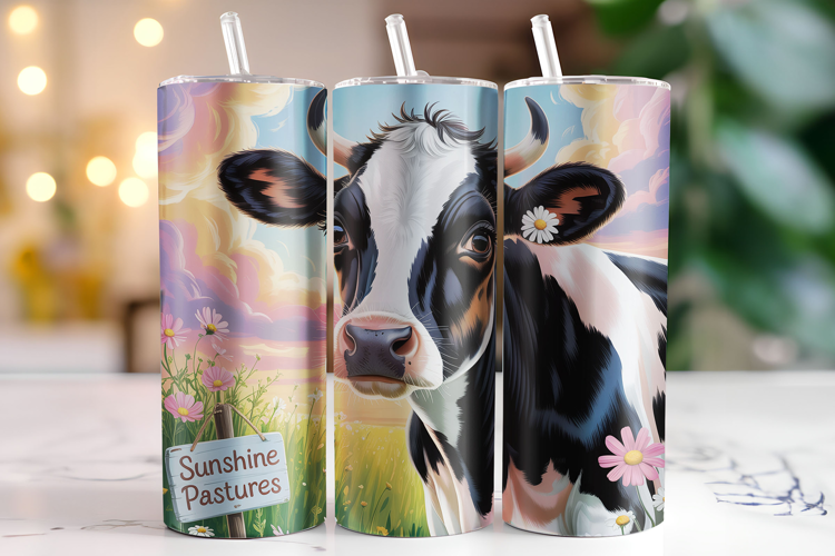 Cow Tumbler Wrap | Sublimation | Tumblers