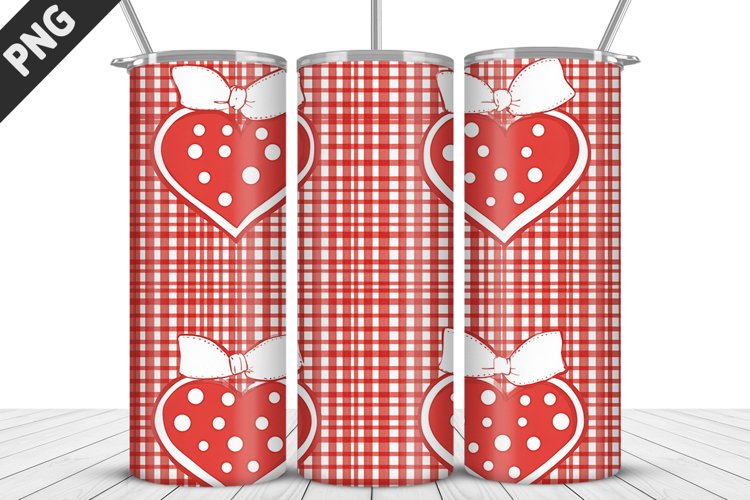 Lovely Hearts Tumbler Design | Valentines Day Tumbler Wrap