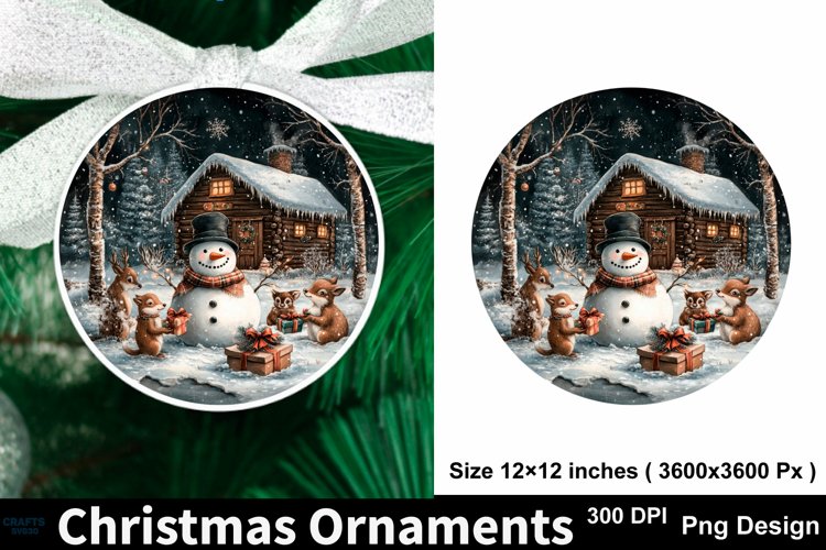 Round Christmas Ornament Svg Image 20