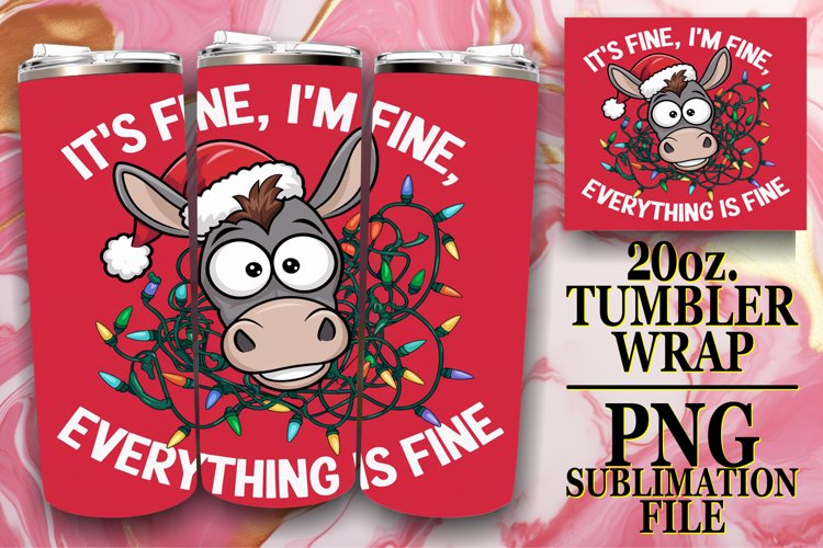 Heartfelt Sublimation 20oz tumbler wrap, Xmas