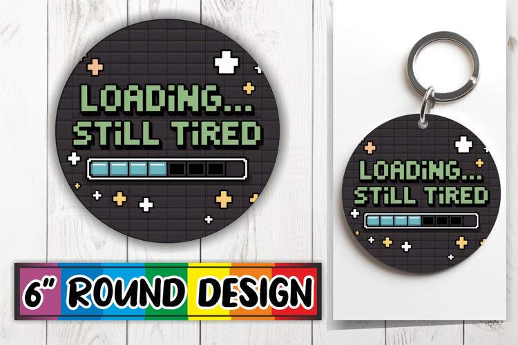 Blissful Round Keychains Sublimation, Sarcastic Quote