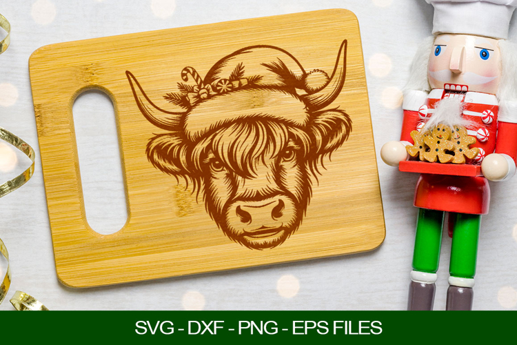 Christmas Cow Svg