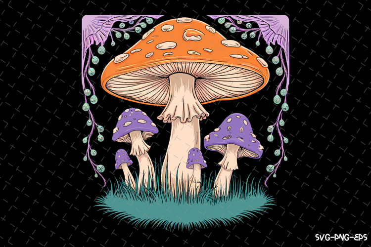 Mushrooms Svg Image 4