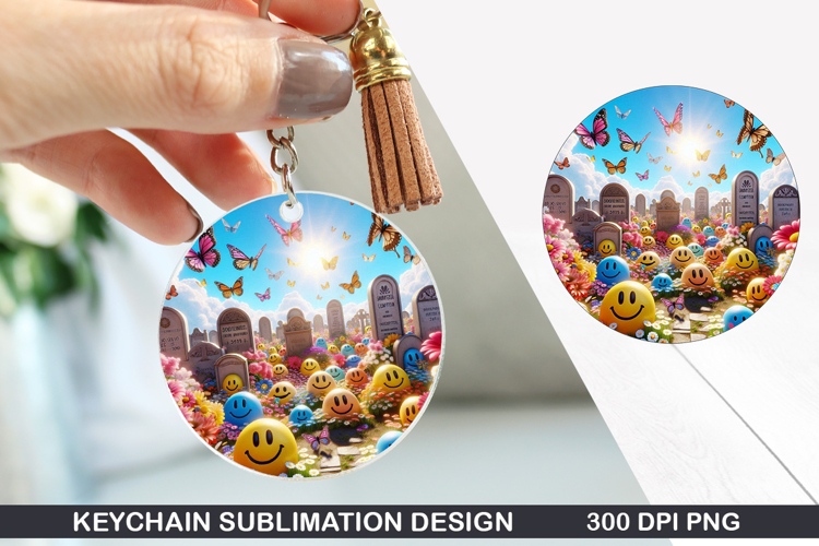 Halloween Keychain Sublimation - Halloween Keychain PNG