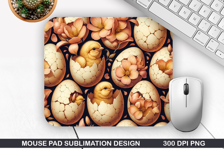 Easter Eggs Mouse Pad Sublimation, Easter Mouse Pad PNG