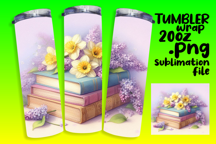 GIFT-WORTHY 20oz Tumbler Template , Books