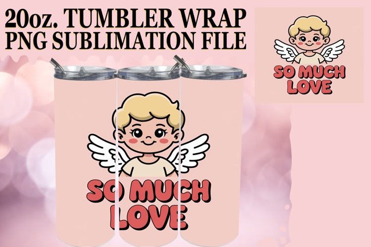 Lively adventures 20oz tumbler wrap, Cupid