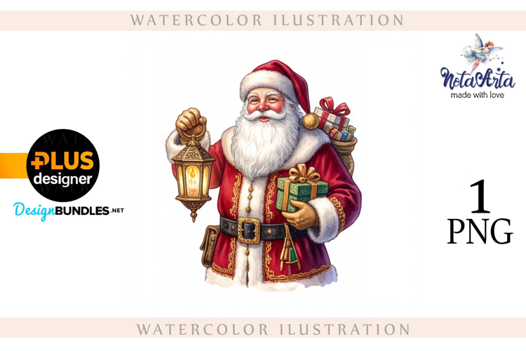 Christmas Santa in Elegant Attire
