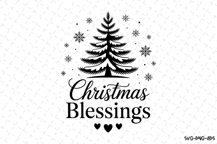 Christmas Blessings Svg | Christmas Svg | Svg Cut Files