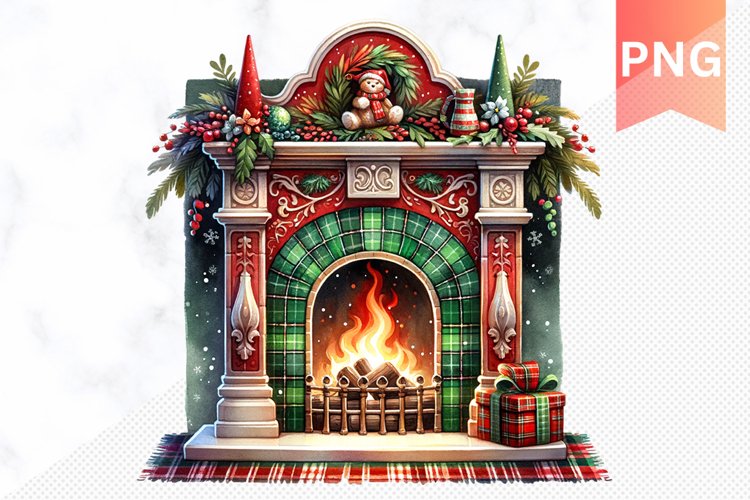 Christmas Fireplace Png Image 11