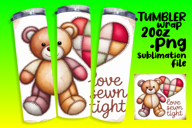 CUSTOM 20oz Tumbler Template for Gifts , Valentines Day