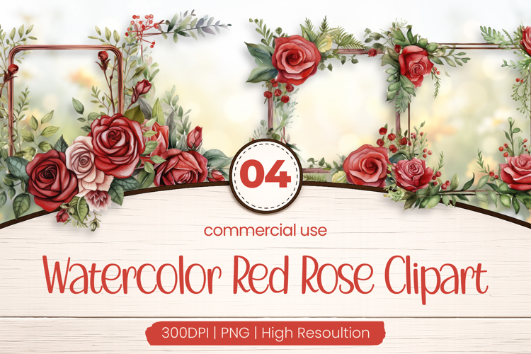 Red Rose Clipart PNG