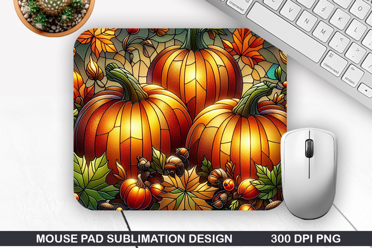 Pumpkin Mouse Pad Sublimation, Halloween Mouse Pad PNG