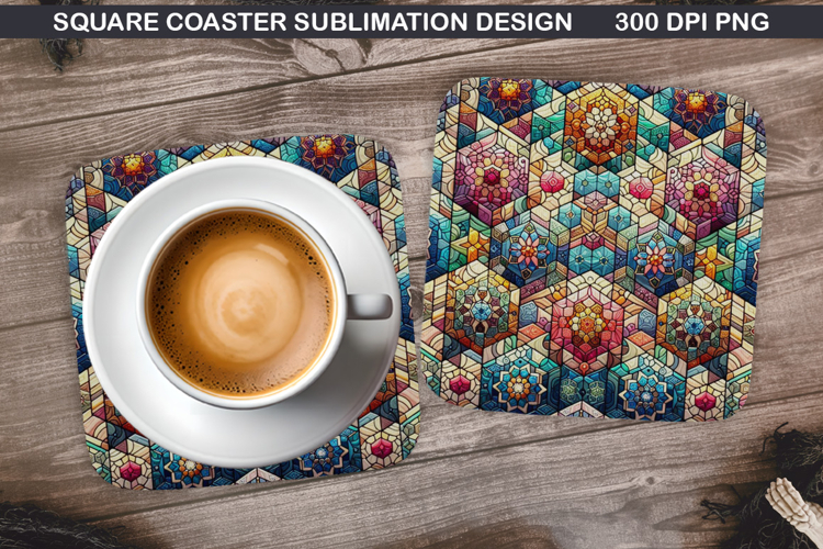 Christmas Coaster Sublimation, Christmas Coaster PNG Design