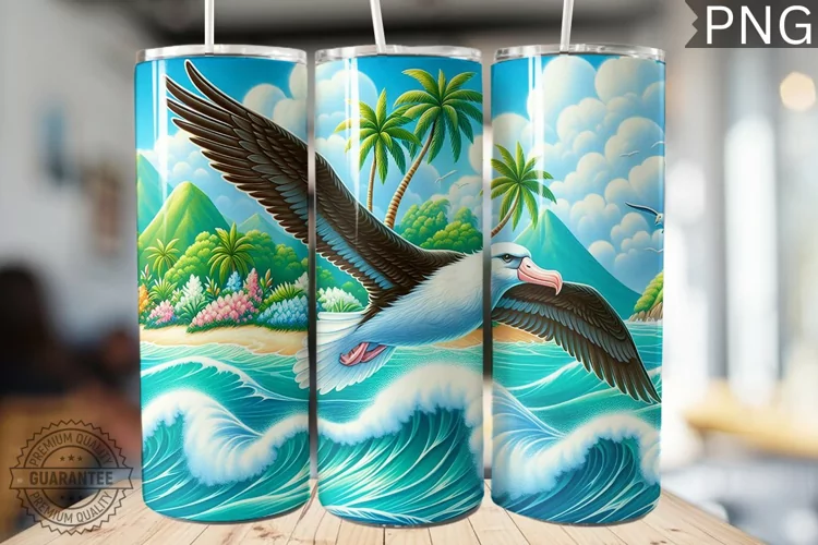Albatross Tumbler Wrap - Albatross Tumbler Design