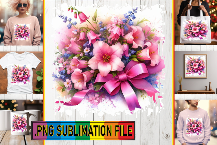 Vibrant TSHIRT Magic PNG, Flowers