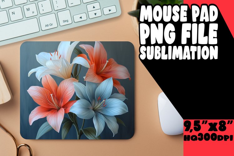 Radiant Bouquet: Bloom Mouse Pad example image 1